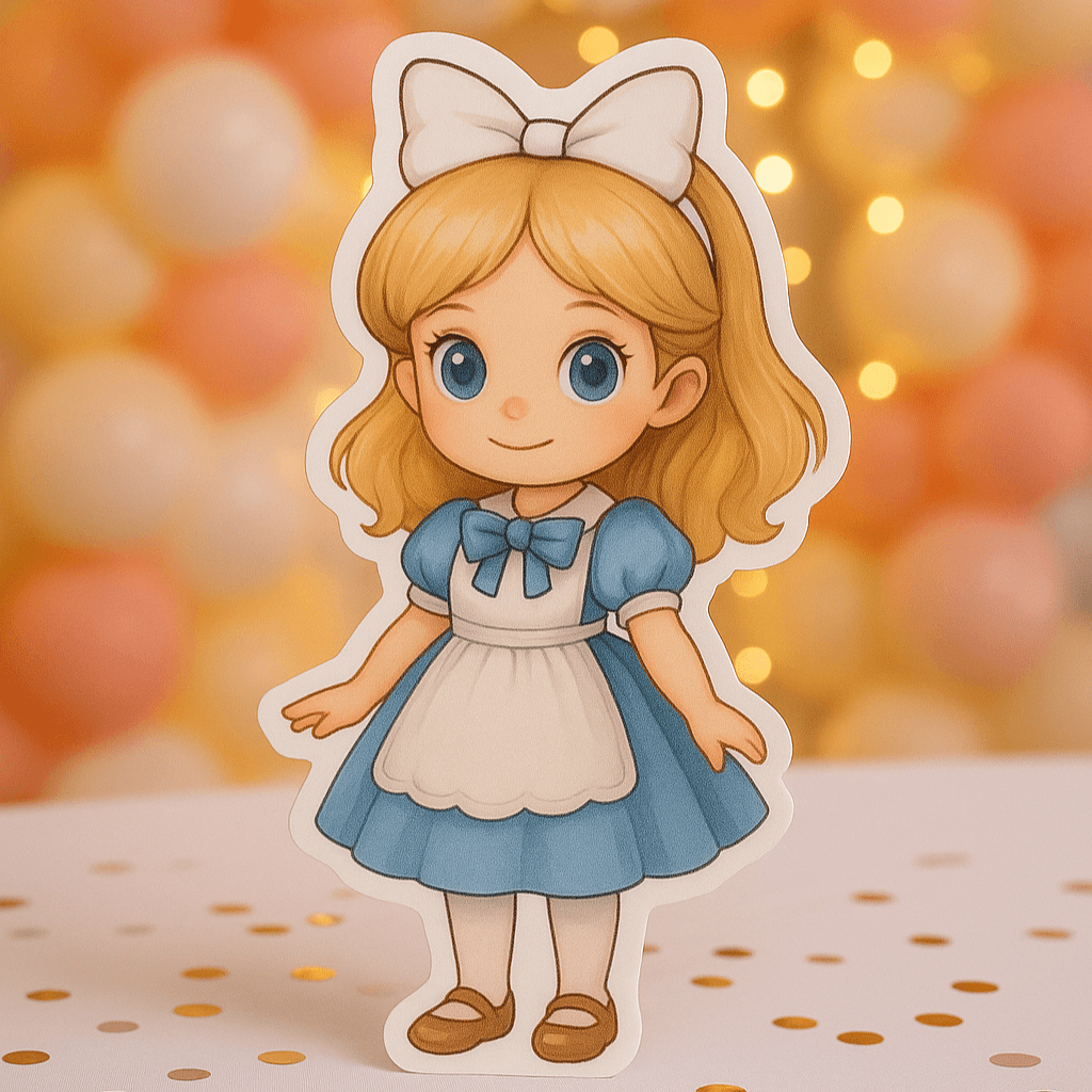 Alice in Wonderland Alice birthday decorations foam centerpiece