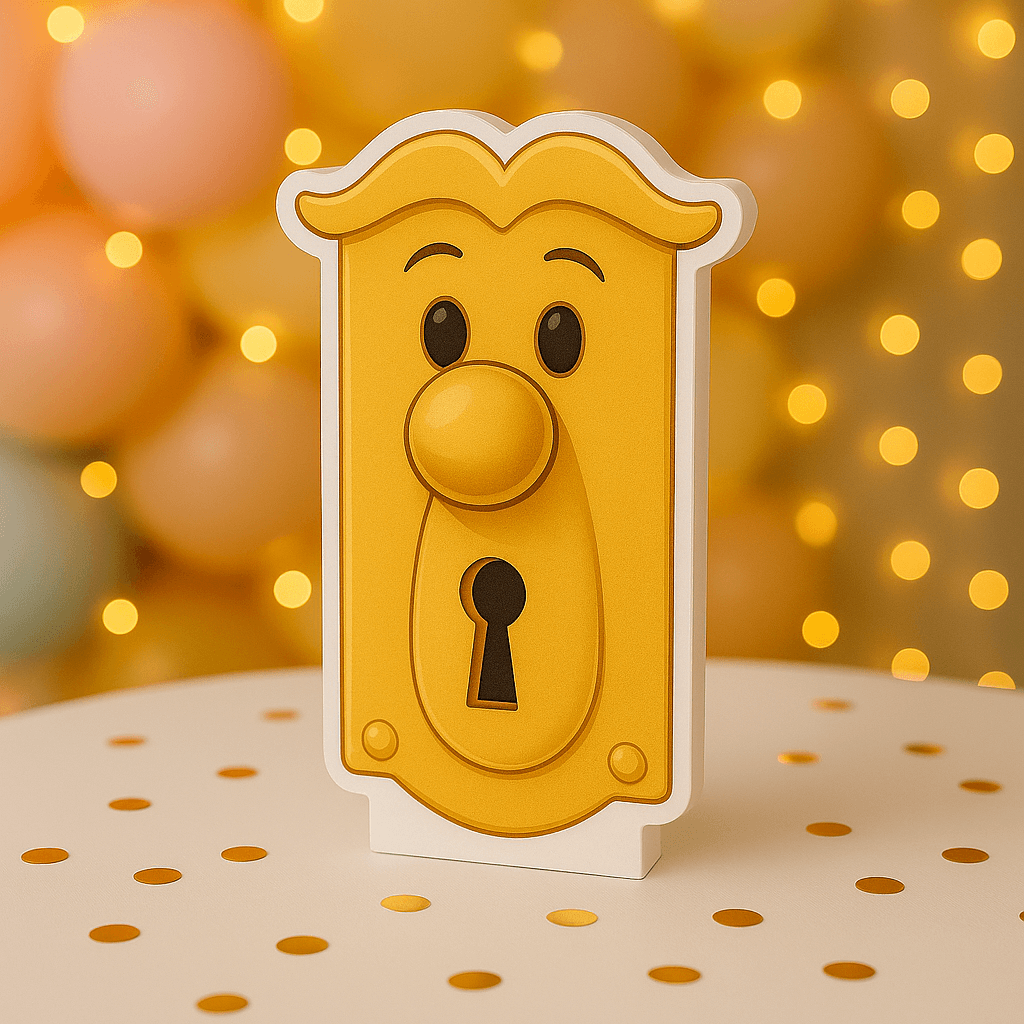 Doorknob Alice in Wonderland birthday decorations foam cutout