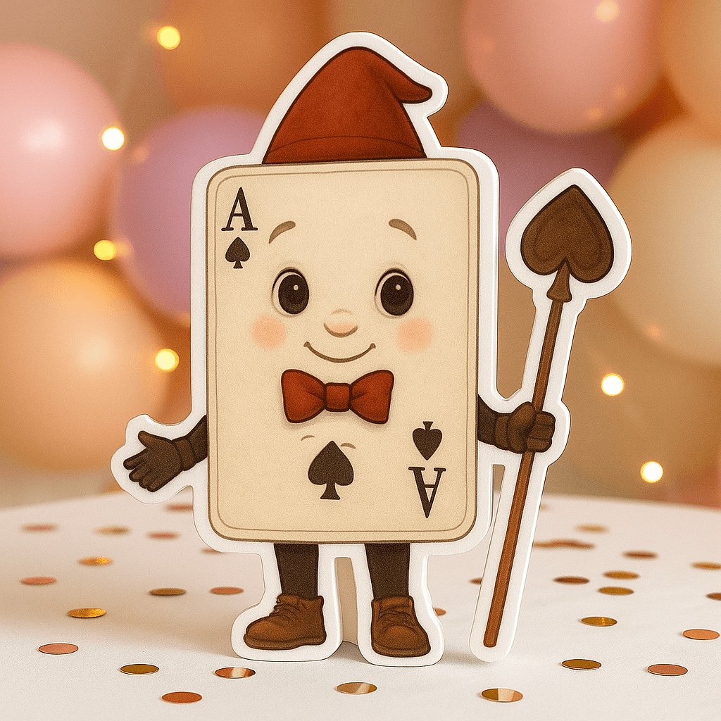 Alice in Wonderland playing card soldier party decorations centerpiece