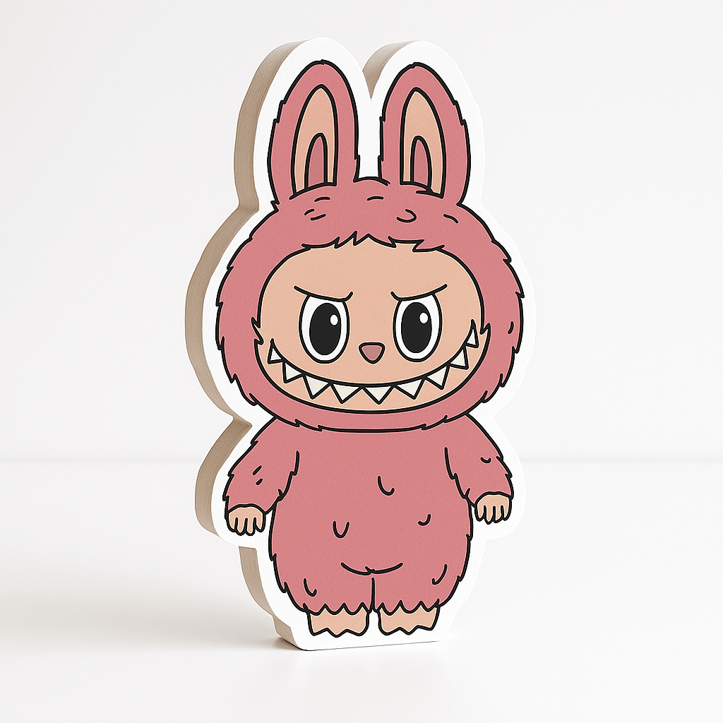 Labubu cake topper foam cutout centerpiece birthday decor