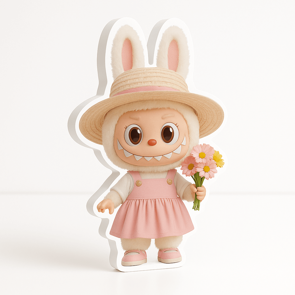 Labubu cutouts handmade birthday centerpieces foam decor