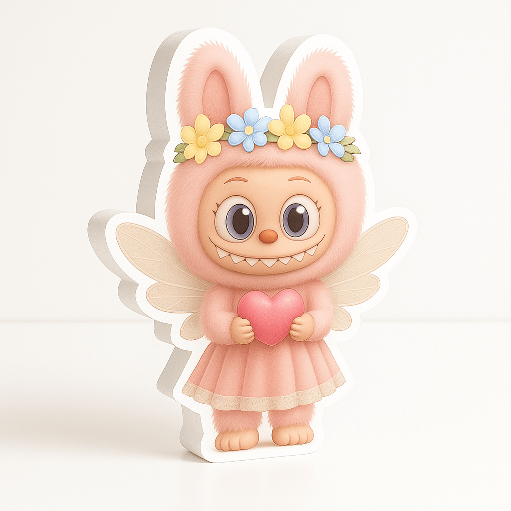 Labubu party decor foam cutout centerpiece for birthday