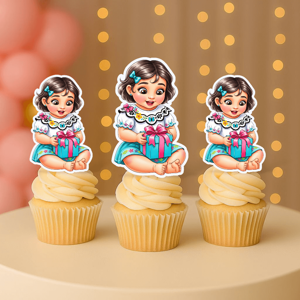 mirabel cupcake toppers for encanto birthday party