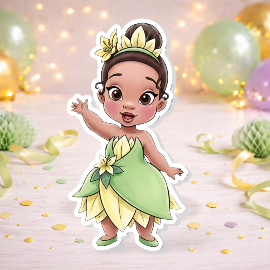 Princess Tiana Cutout Centerpiece – Birthday Decorations – Centerpieces  Cutouts