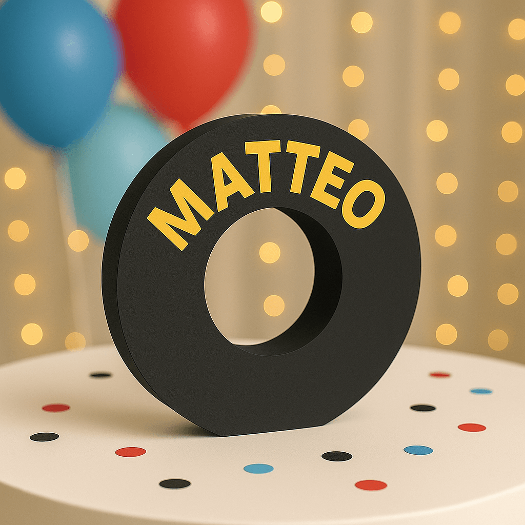 Personalized racing wheel centerpiece handmade for race car birthday party décor.
