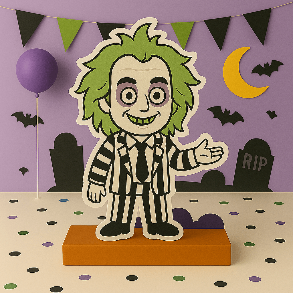 Beetlejuice birthday decorations – cake toppers, cutouts & party centerpieces