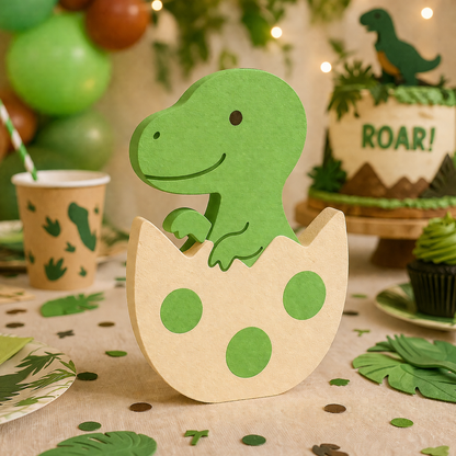 Dinosaur Egg Centerpiece Foam Cutout – Dinosaur Birthday Decoration