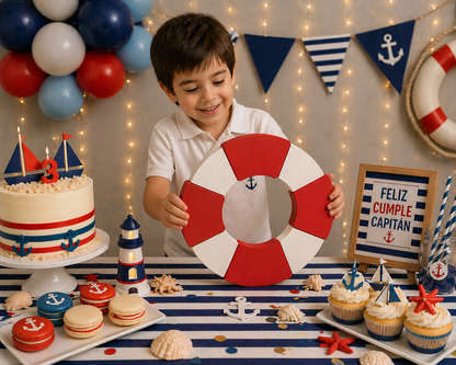 Nautical Lifesaver Centerpiece – Nautical Party Decorations