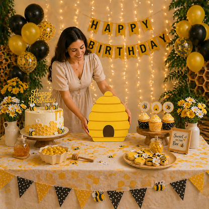 Bee Birthday Decorations – Honeycomb Centerpieces