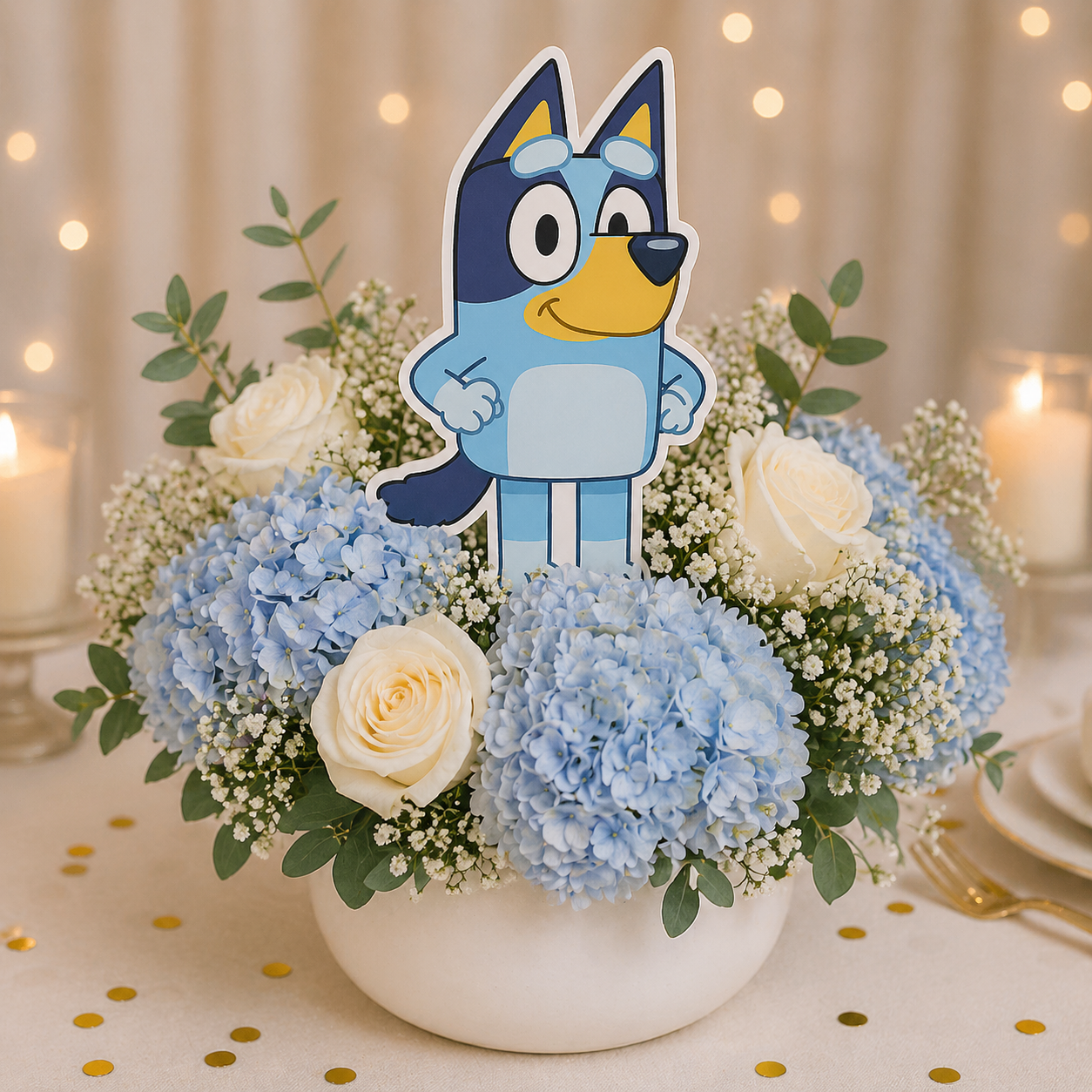 Bluey Party Foam Cutout | Handmade Bluey Birthday Decorations