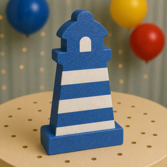 Lighthouse Nautical Centerpiece – Handmade Foam Decoration