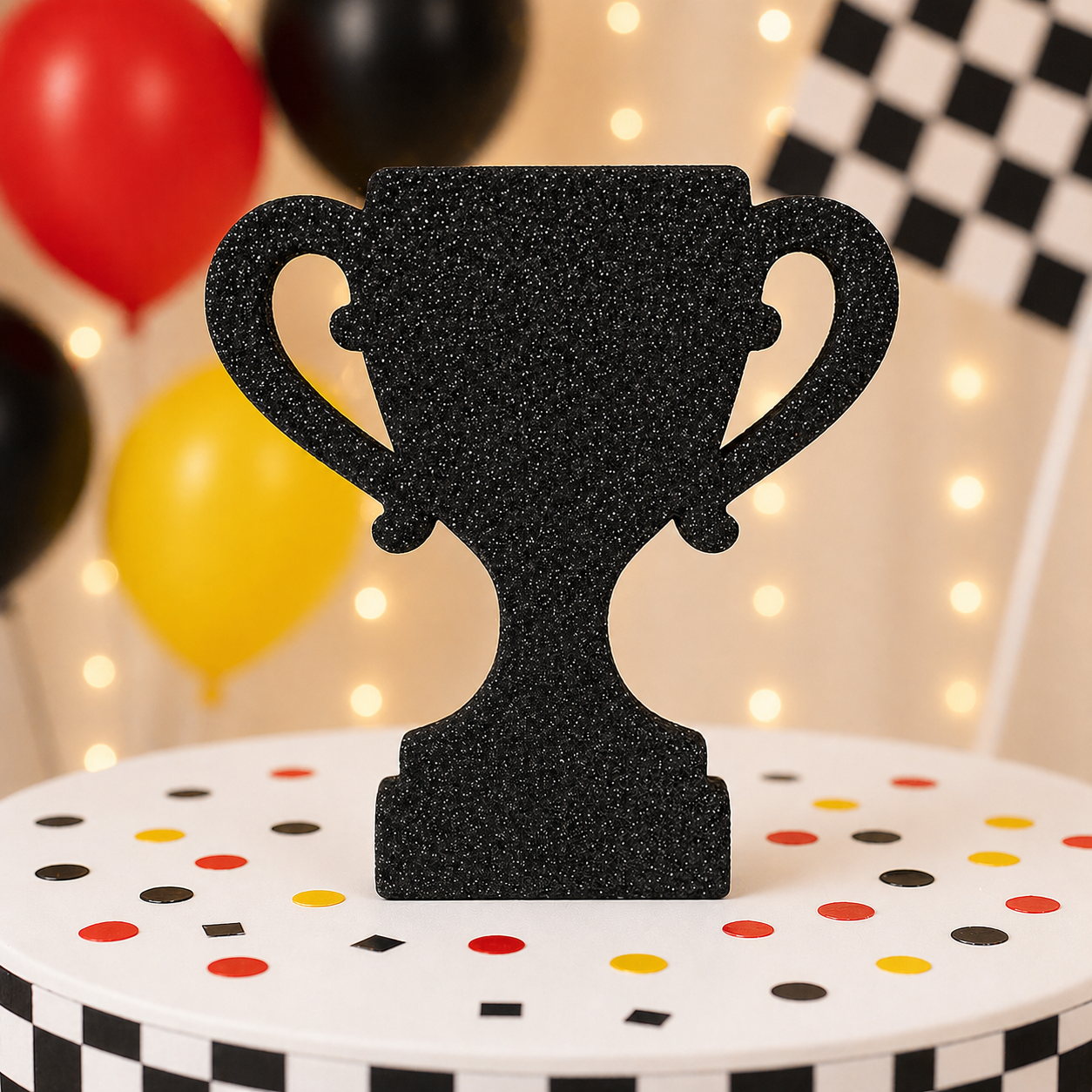 Race Car Trophy Centerpiece | Handmade Racing Party Décor