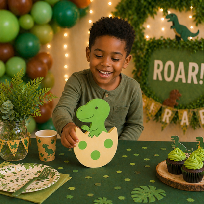 Dinosaur Egg Centerpiece Foam Cutout – Dinosaur Birthday Decoration