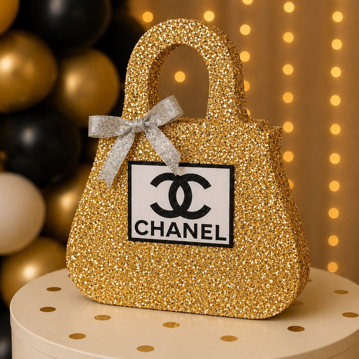 Chanel Purse Birthday Decorations – Glam Centerpiece