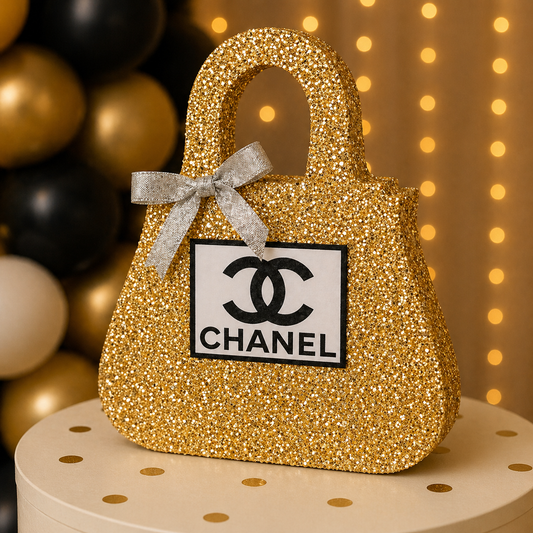 Chanel Purse Birthday Decorations – Glam Centerpiece