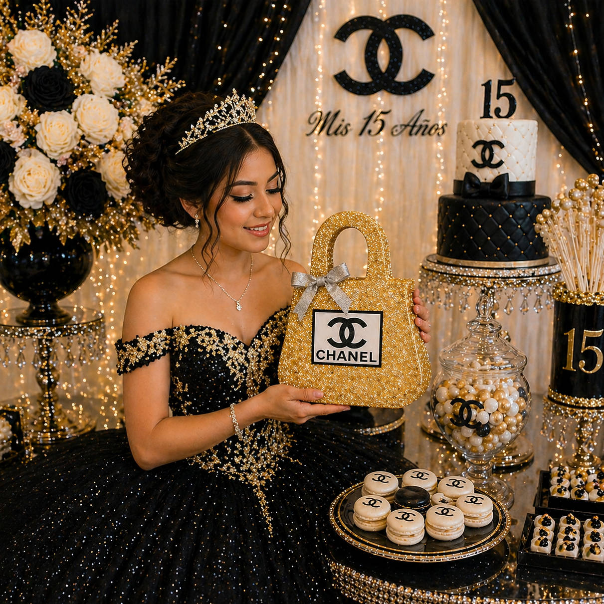 Chanel Purse Birthday Decorations – Glam Centerpiece