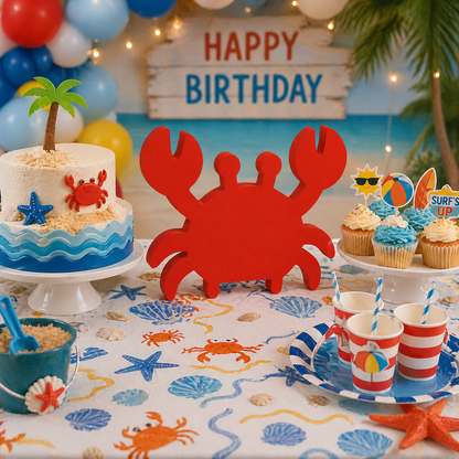 Nautical Crab Centerpiece – Handmade Foam Party Decoration