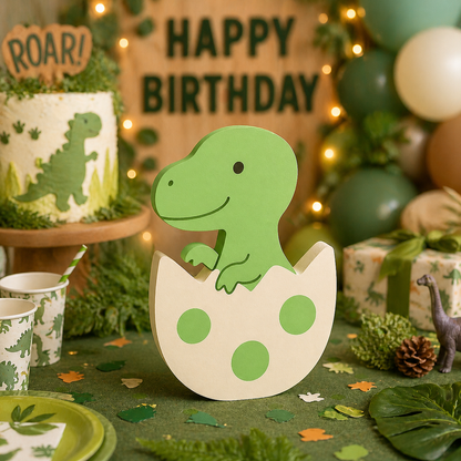 Dinosaur Egg Centerpiece Foam Cutout – Dinosaur Birthday Decoration