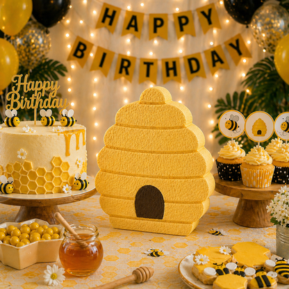Bee Birthday Decorations – Honeycomb Centerpieces
