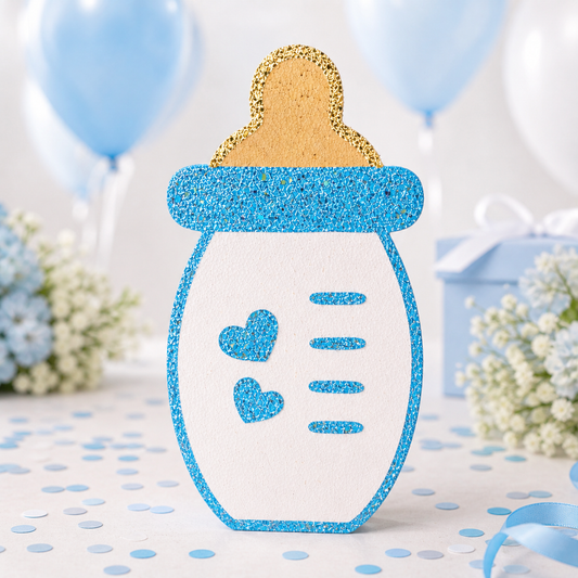 Glitter Baby Shower Centerpiece – Baby Bottle Table Décor