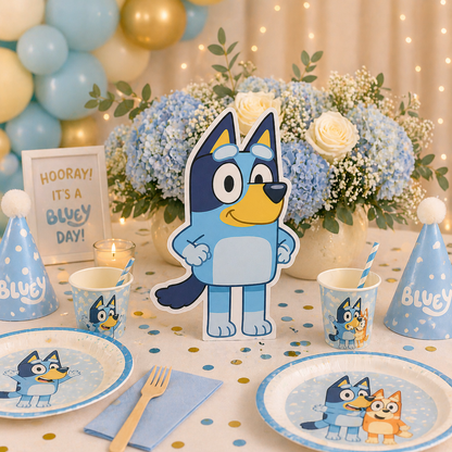 Bluey Party Foam Cutout | Handmade Bluey Birthday Decorations