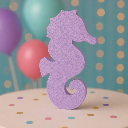 Under the Sea Seahorse Centerpiece – Handmade Foam Cutout Decoration