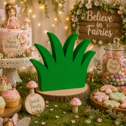 Woodland Grass Centerpiece – Fairy Garden & Enchanted Forest Party Decorations