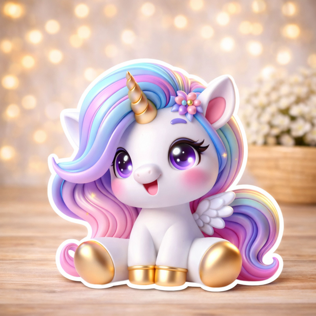 unicorn cutouts centerpiece for birthday party decorations
