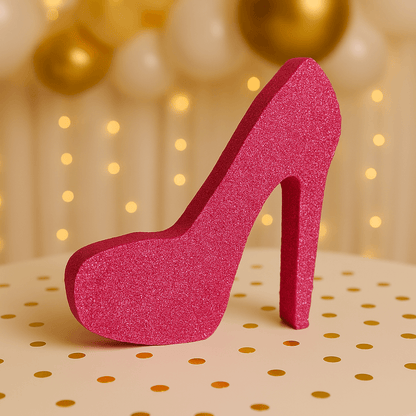 High Heel Centerpiece Glitter | Glam & Girly Party Decoration