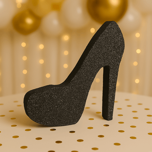 High Heel Centerpiece Glitter | Glam & Girly Party Decoration