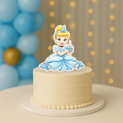 Cinderella Cake Topper – Princess Birthday Cake Decoration