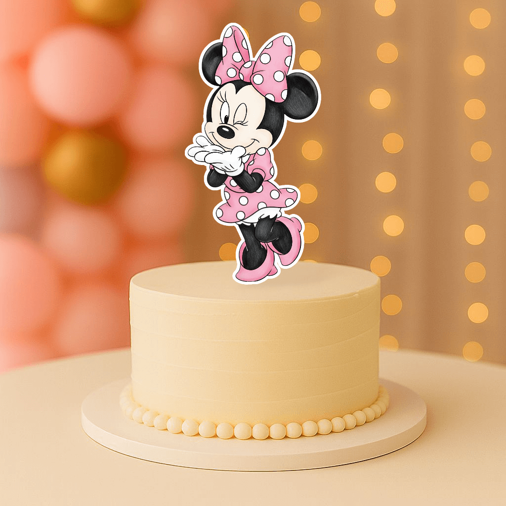 minnie mouse cake topper birthday decoration
