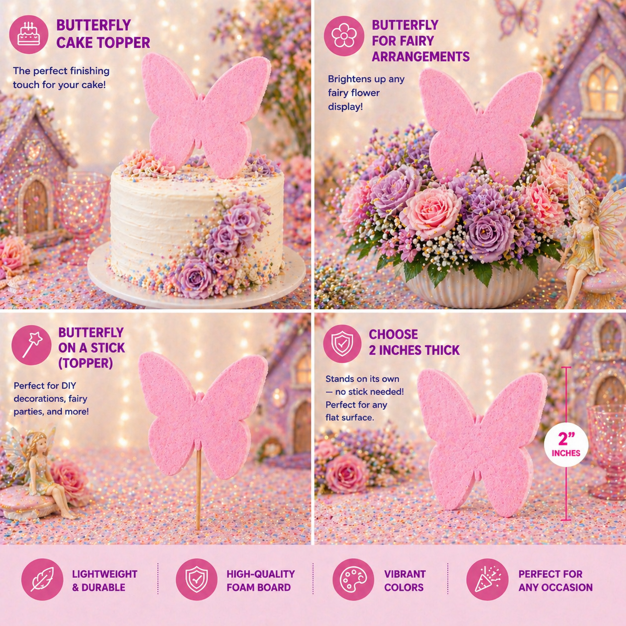 Butterfly Party Decorations – Foam Centerpiece