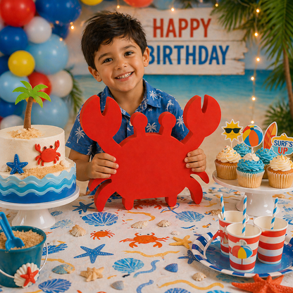Nautical Crab Centerpiece – Handmade Foam Party Decoration