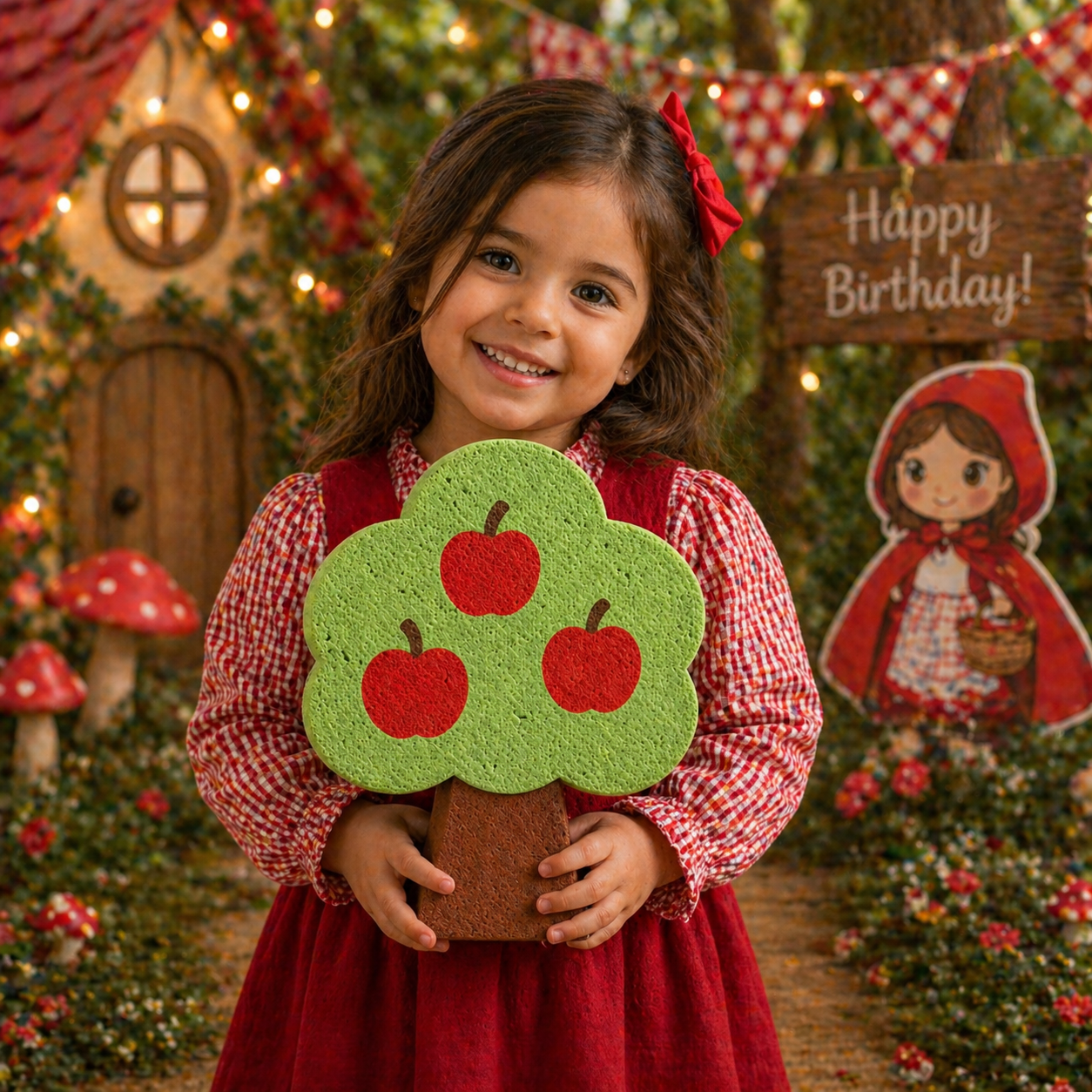 Apple Tree Centerpiece – Farm Birthday Decorations & Orchard Party Decor