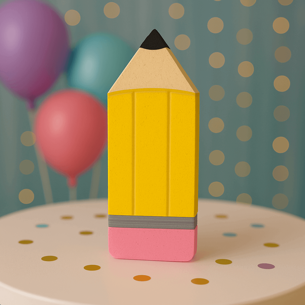Back to school pencil centerpiece for classroom and teacher desk décor.