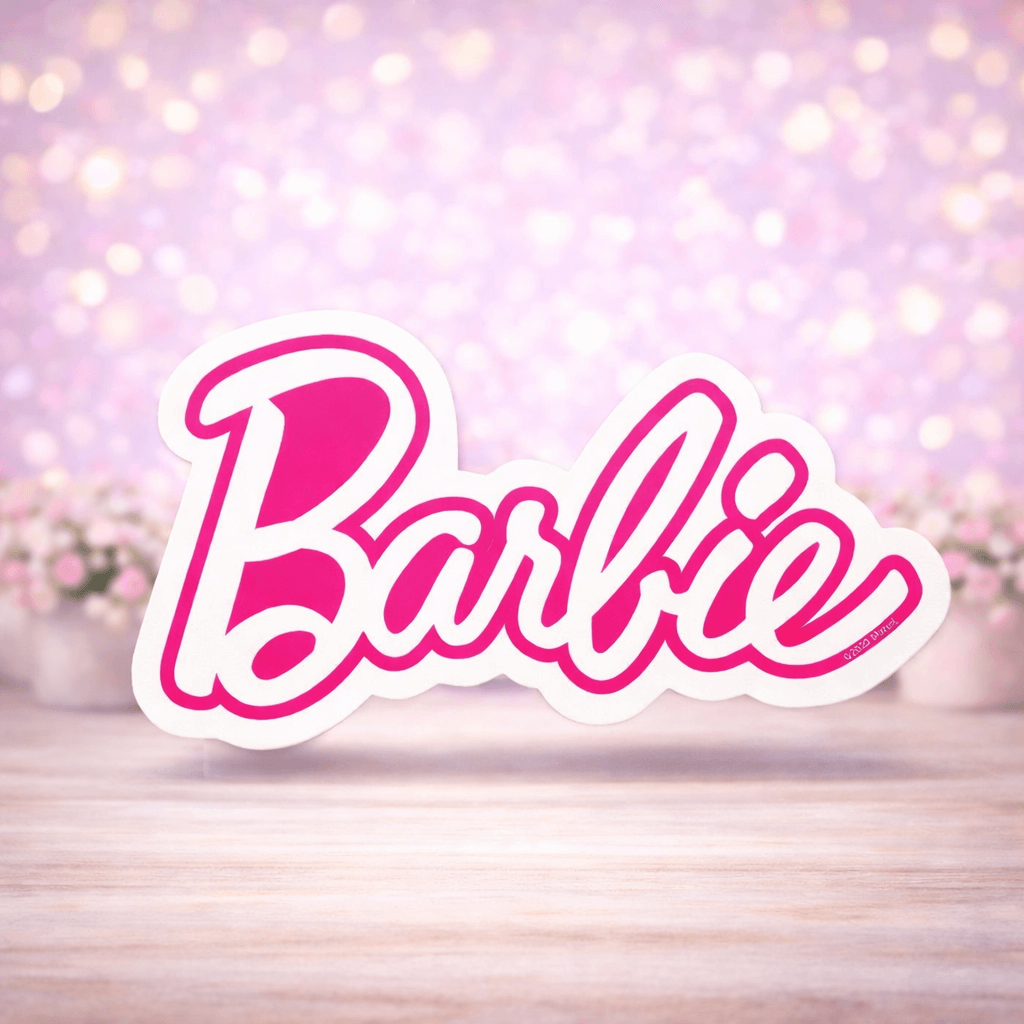 Barbie logo foam cutout for Barbie birthday decorations