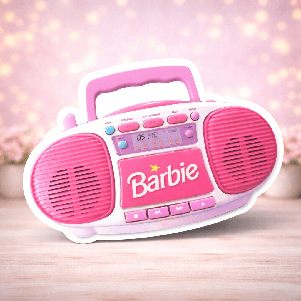 Barbie radio foam cutout decoration for Barbie birthday party table