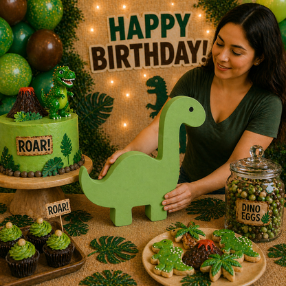 Dinosaur Birthday Centerpieces | Foam Dinosaur Figures for Party