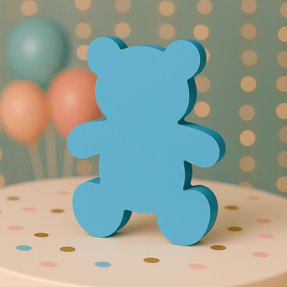 Handmade bear baby shower decorations perfect for gender reveal or nursery theme party