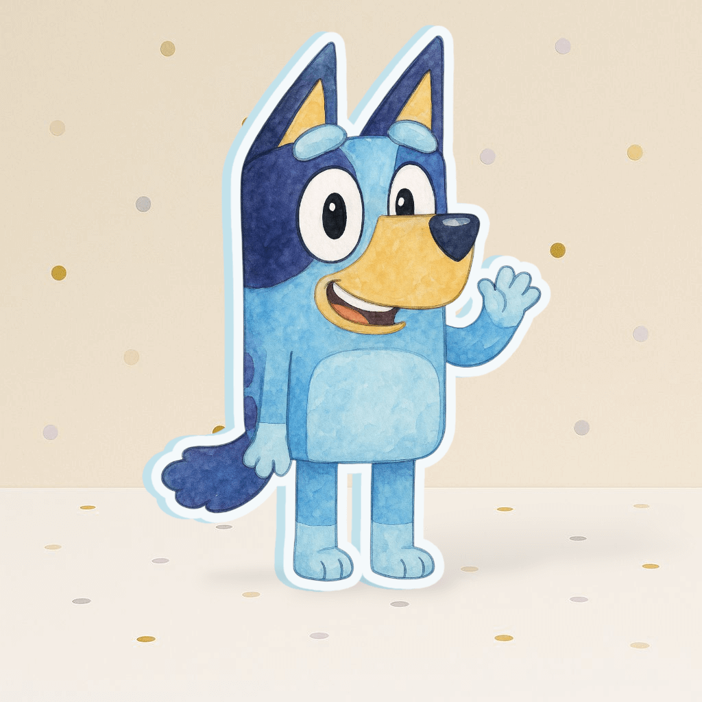 Bluey foam birthday party supplies decoration

