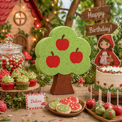 Apple Tree Centerpiece – Farm Birthday Decorations & Orchard Party Decor