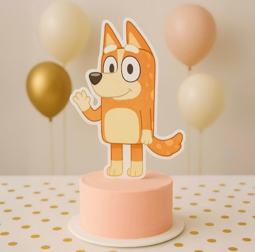 Chilli Bluey birthday decorations foam centerpiece