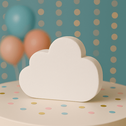 Handmade cloud centerpiece for Twinkle Twinkle Little Star baby shower theme or nursery décor