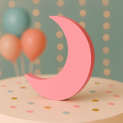Cloud, moon, and star baby shower decorations handmade from foam for gender-neutral celestial theme