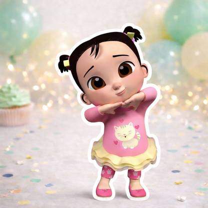 Cocomelon Cece centerpiece foam cutout for kids party decoration