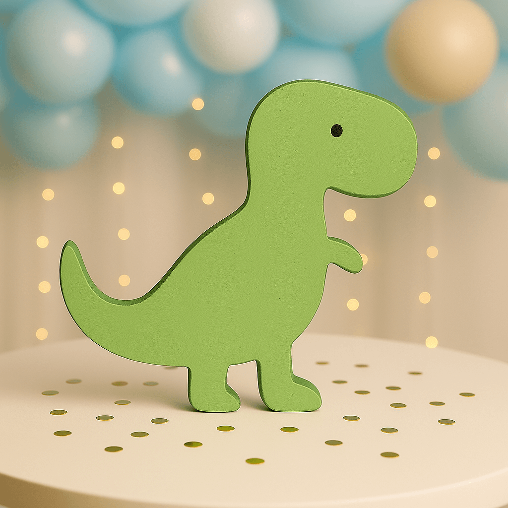 Dino table centerpiece made from sturdy foam
