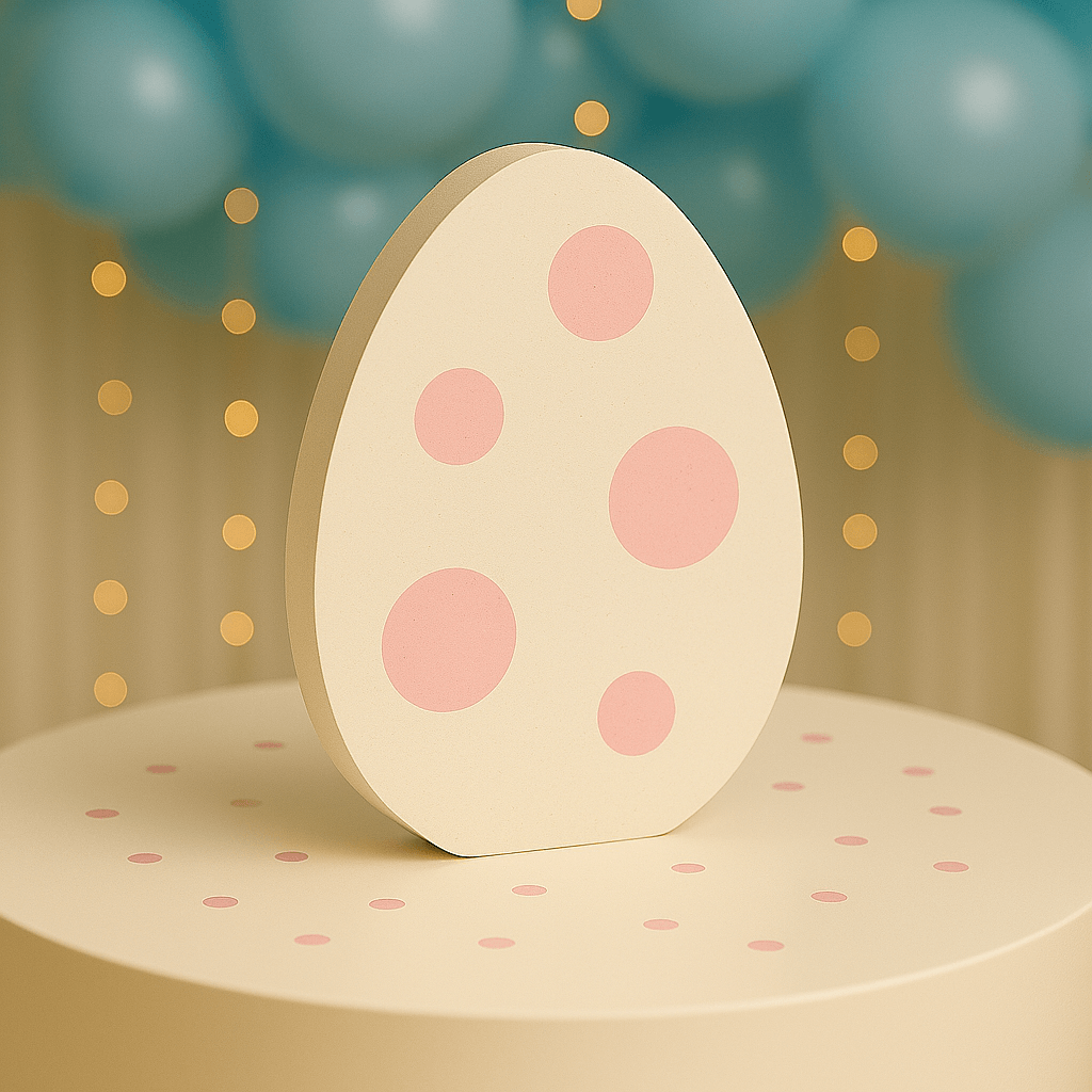 Dinosaur egg table centerpiece for kids’ birthday party