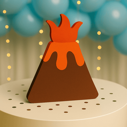 Dinosaur Volcano Centerpiece | Foam Dinosaur Birthday Decoration