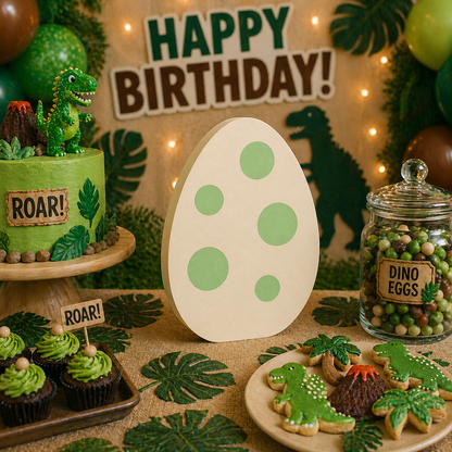 Dinosaur Egg Centerpiece | Foam Dinosaur Birthday Decoration